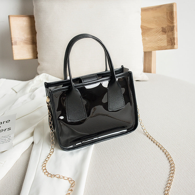 ✨ Popular Transparent Chain Mini Bag – Chic & Versatile ✨