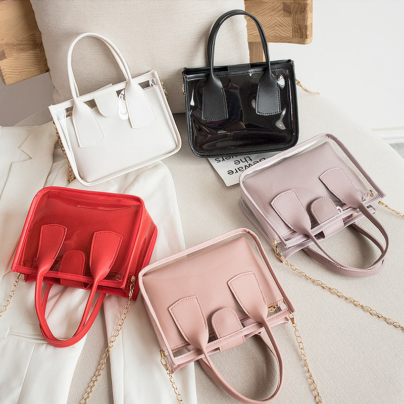 ✨ Popular Transparent Chain Mini Bag – Chic & Versatile ✨