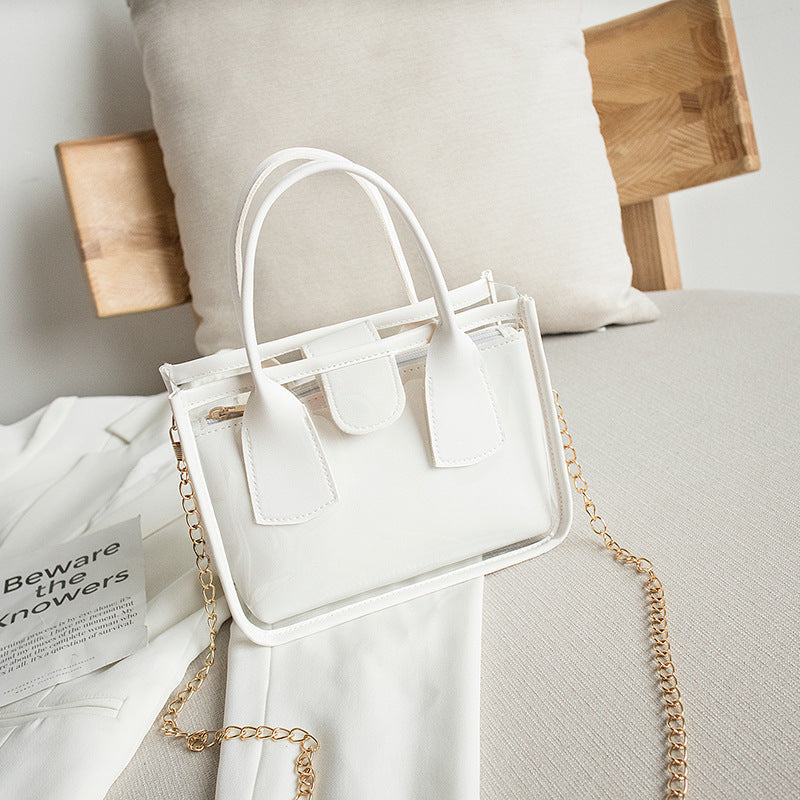 ✨ Popular Transparent Chain Mini Bag – Chic & Versatile ✨