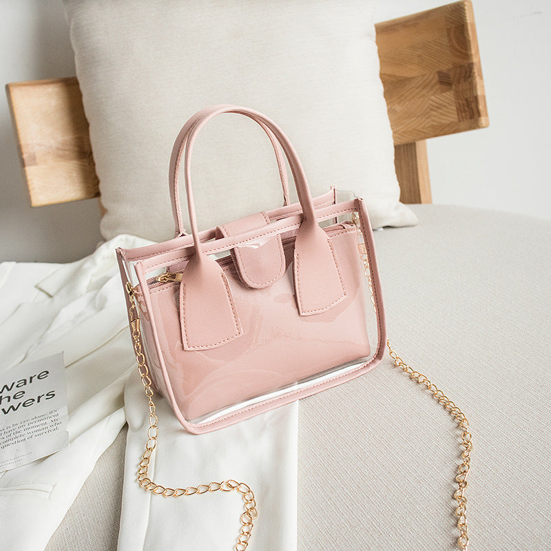 ✨ Popular Transparent Chain Mini Bag – Chic & Versatile ✨