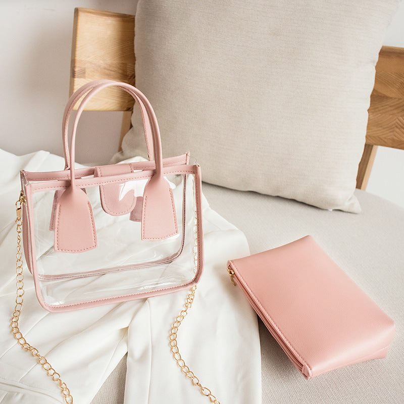 ✨ Popular Transparent Chain Mini Bag – Chic & Versatile ✨