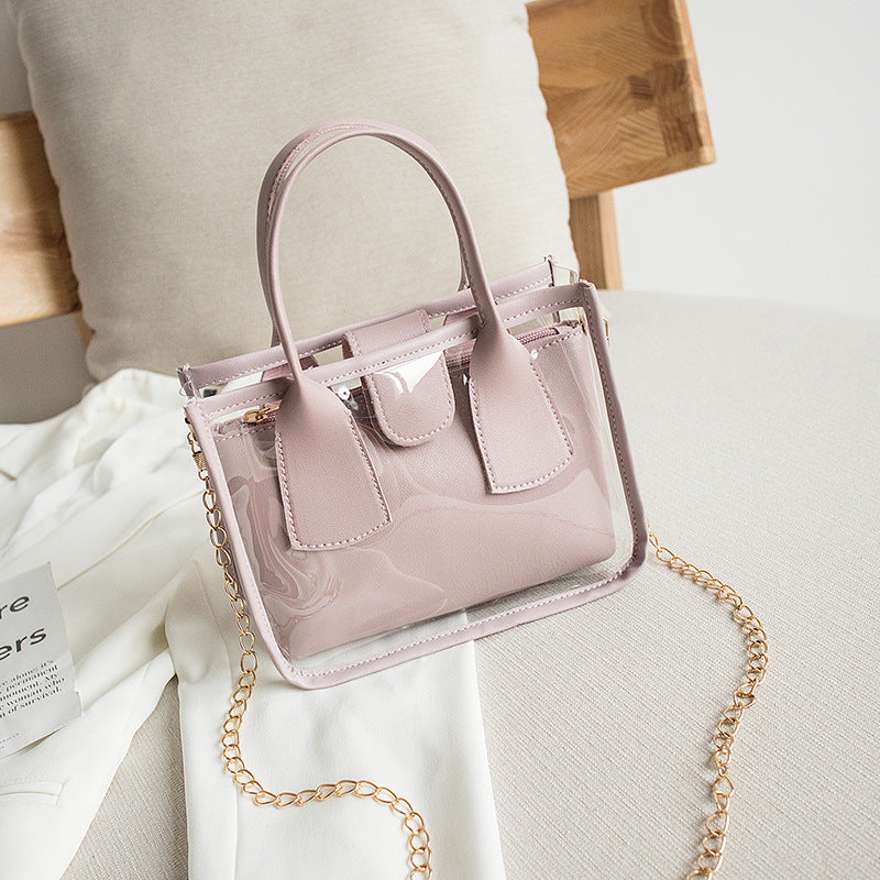 ✨ Popular Transparent Chain Mini Bag – Chic & Versatile ✨