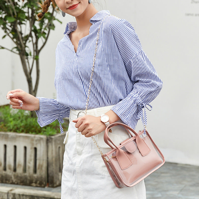 ✨ Popular Transparent Chain Mini Bag – Chic & Versatile ✨