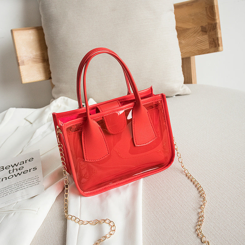 ✨ Popular Transparent Chain Mini Bag – Chic & Versatile ✨